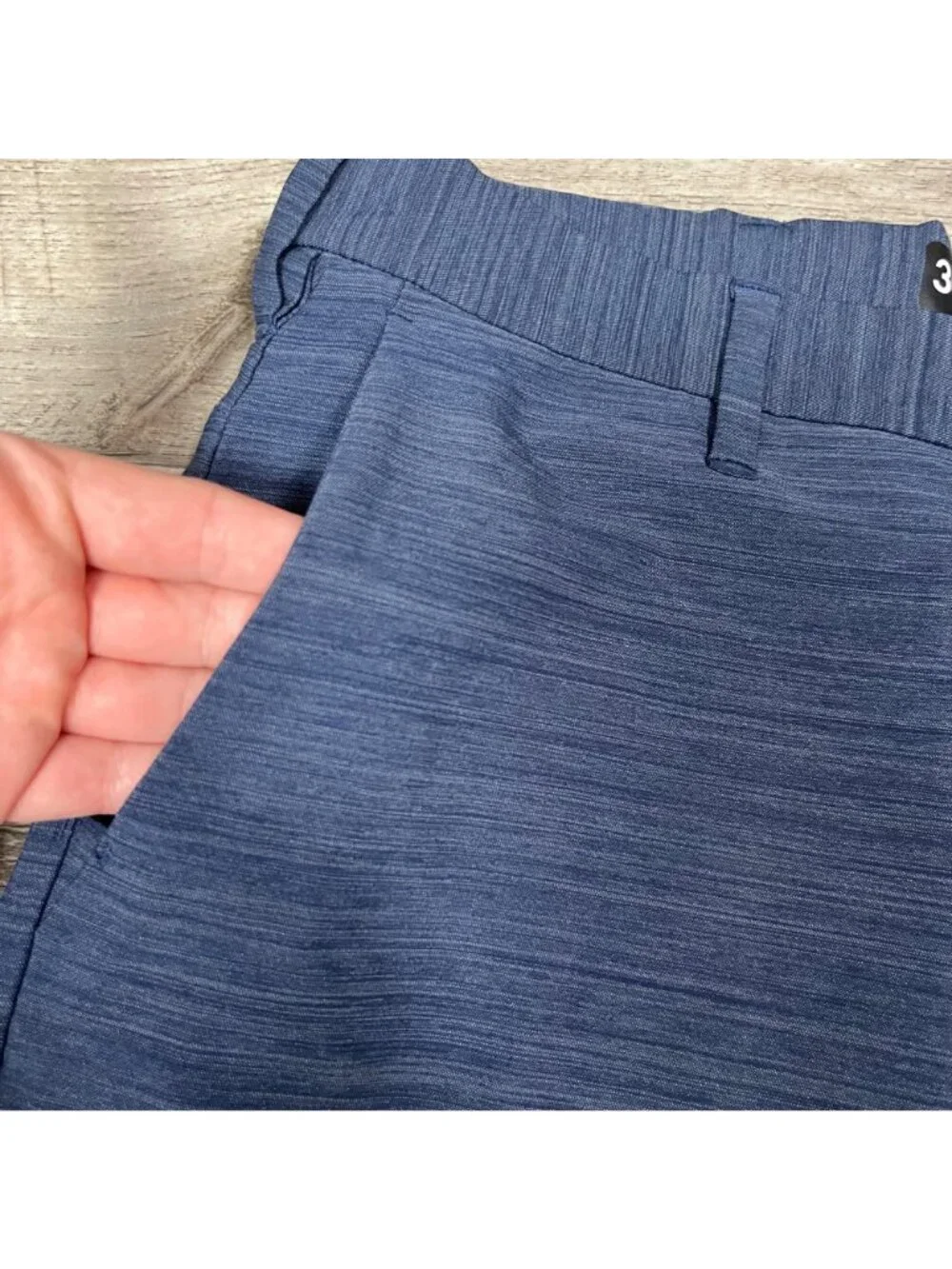 Hurley Athletic Mid Rise Cutback Hybrid Shorts Obsidian Blue Men’s Size 30